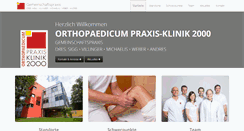 Desktop Screenshot of praxis-klinik2000.de