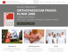 Tablet Screenshot of praxis-klinik2000.de